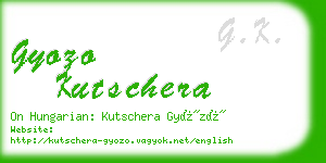 gyozo kutschera business card